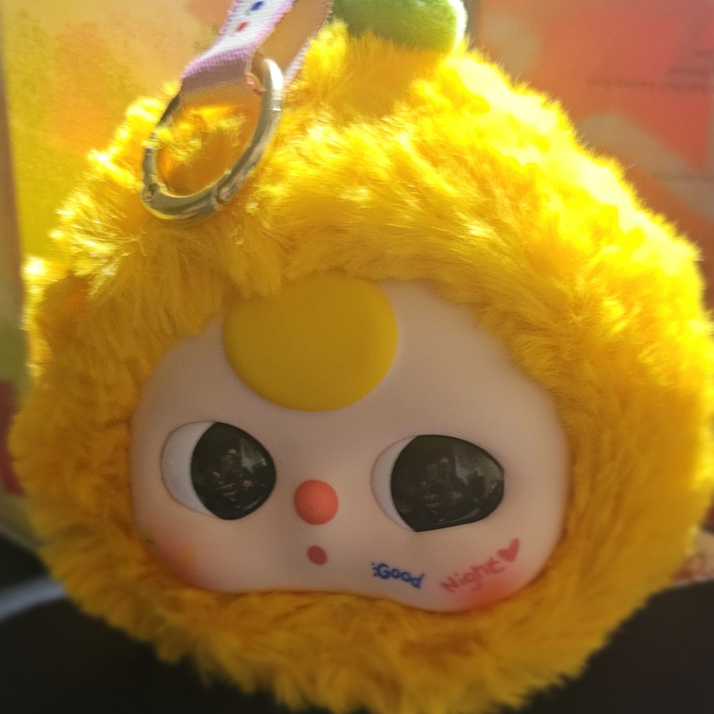 Cute Yellow Plush Bag Charm for Kids